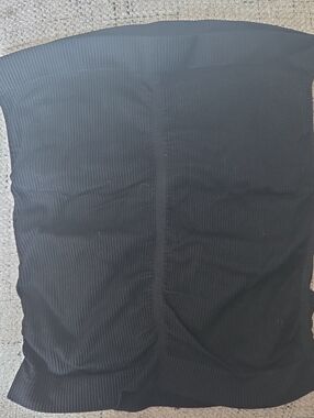 Topshop Black Ribbed Strapless Tube Top
